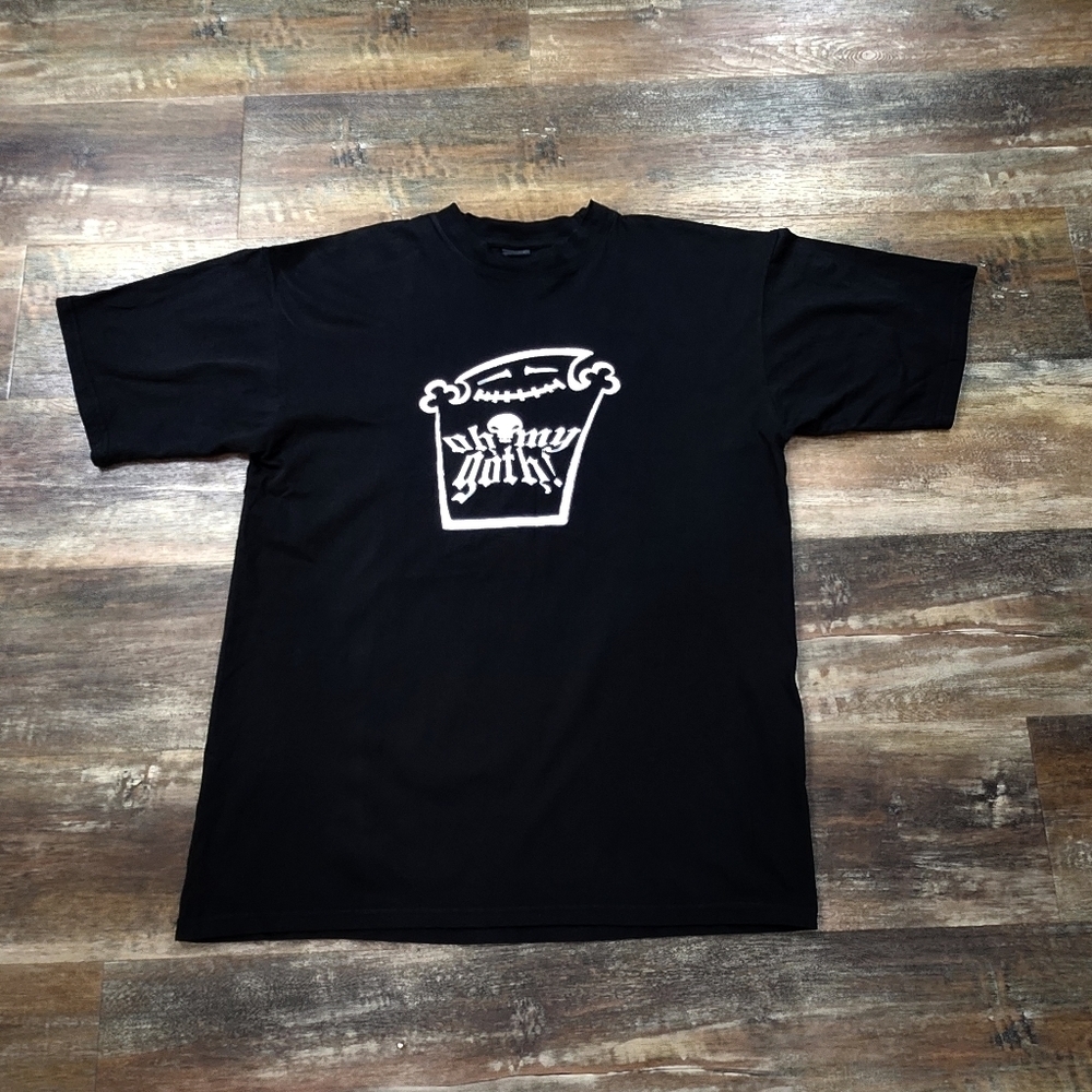 Vintage 90's Fashion Victim Oh My Goth T-Shirt Size XL
